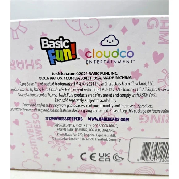 Care Bears Cheer Bear Plush in Box Basic Fun 2020s New Packaging - Picture 7 of 10